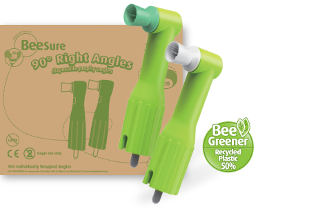 Prophy Angles Soft Green (100) BeeSure Prophy Angles Soft Green (100) BeeSure